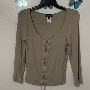 Bebe original drawstring top